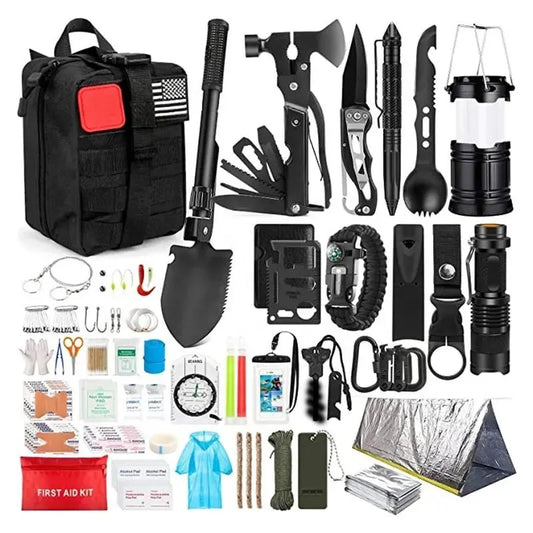 Tactical Outdoor Survival Kit First Aid Gear 142pcs